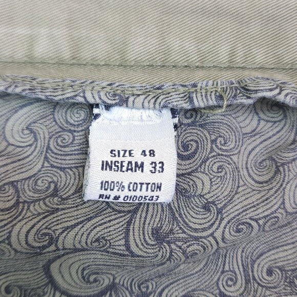 FWRD Denim & Co. Mens Jeans Size 48 Inseam 33 Distressed Cargo Pants Olive Green - Picture 11 of 13